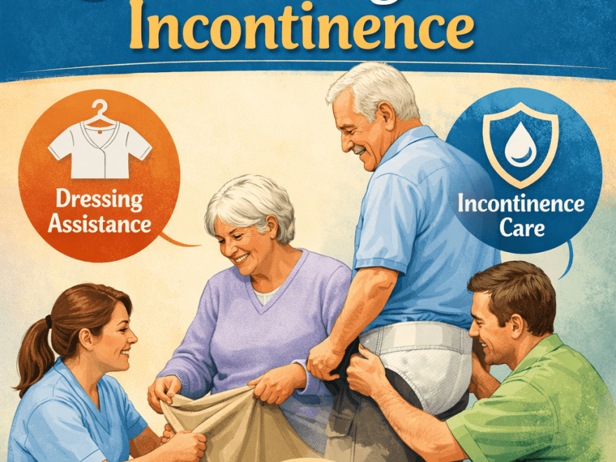 Caregiving for seniors: dressing and incontinence