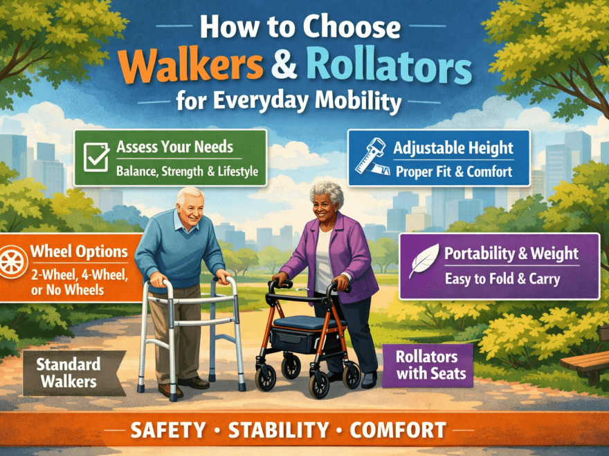 How to Choose Walkers and Rollators for Everyday Mobility